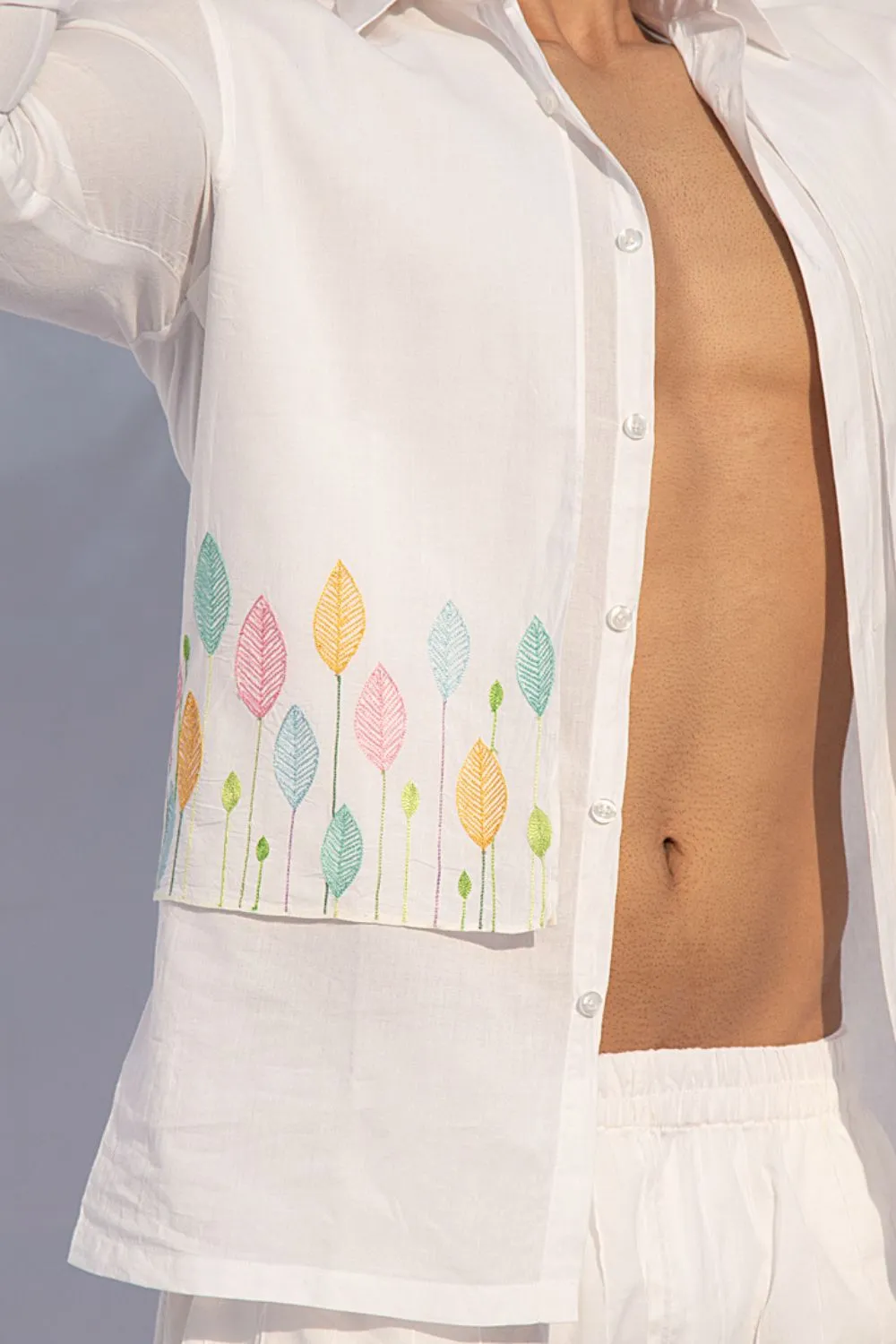 VIVID LEAF LINE SHIRT