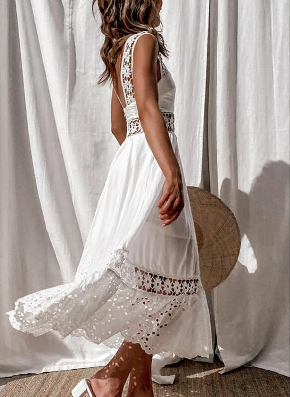 White Celio Bohemian Dress