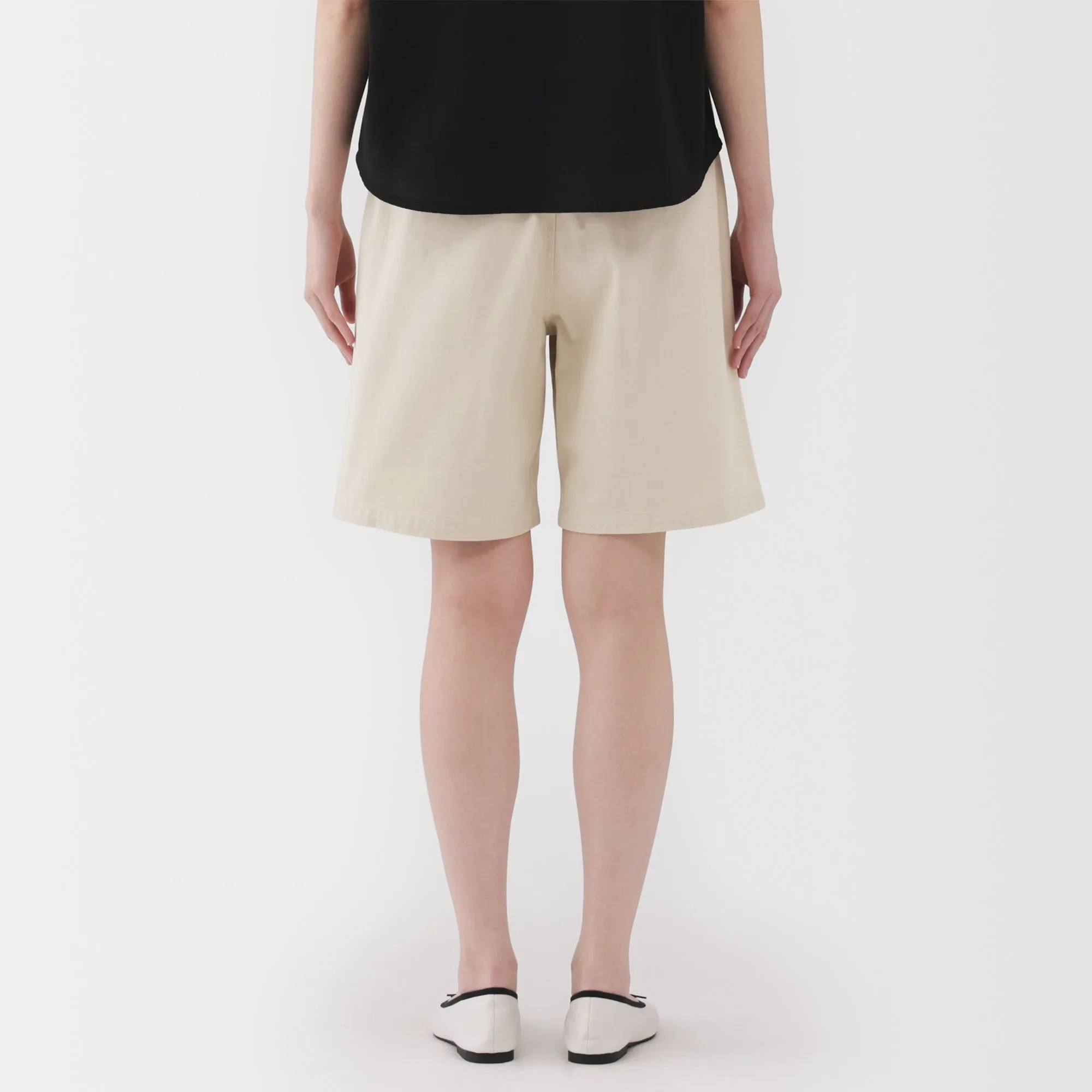 Women's Slub Yarn Chino Darted Shorts