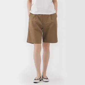 Women's Slub Yarn Chino Darted Shorts