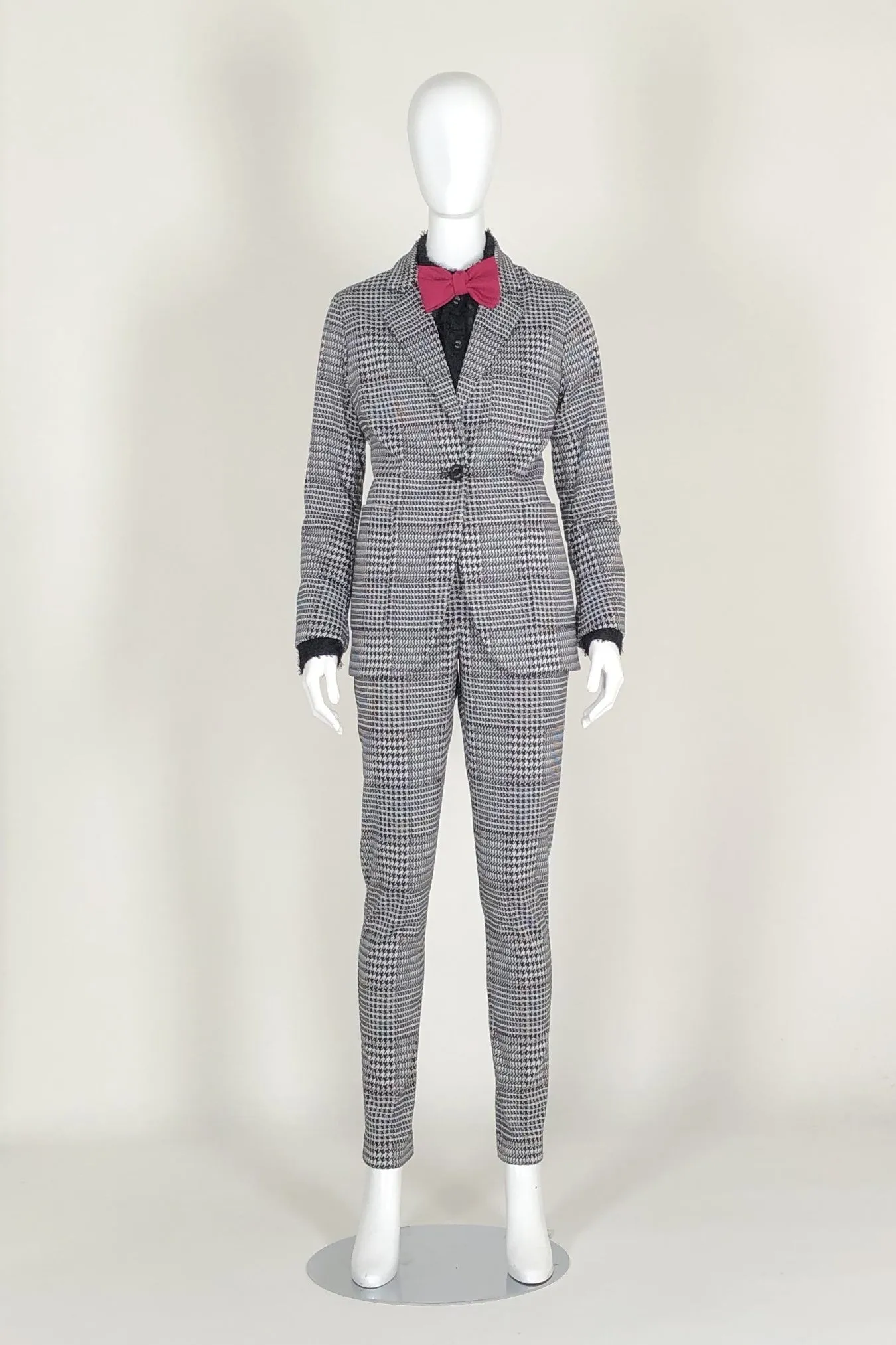 WORLD 4588 Longing Blazer Houndstooth Knit